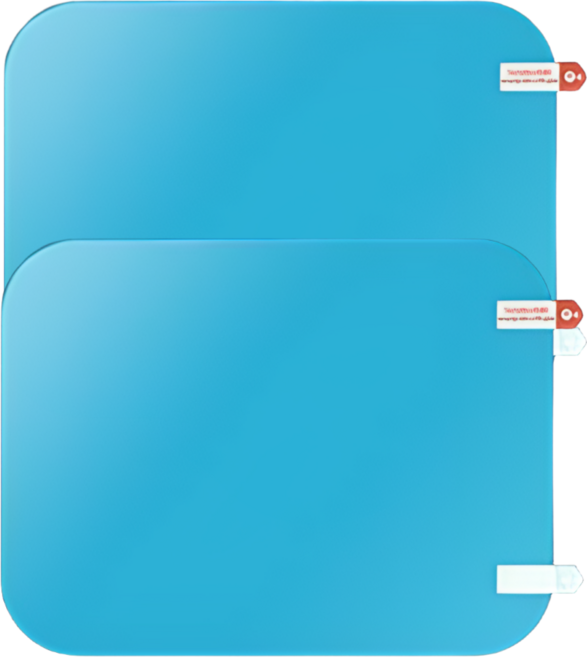 미라클다인 자동차 사이드미러 창문 백미러 김서림 방지 방수 필름, 2세트, 창문미러필름