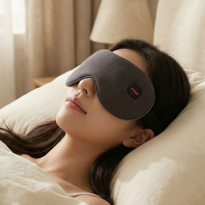 제로드원 눈 편한 온열안대 무선 찜질팩, 그레이, ZEM-01