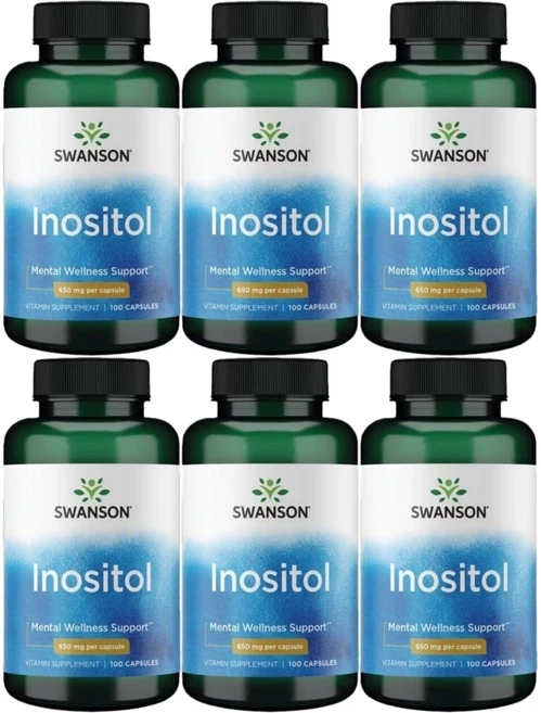 스완슨 이노시톨 650mg, 6팩, 100정 - 쿠팡