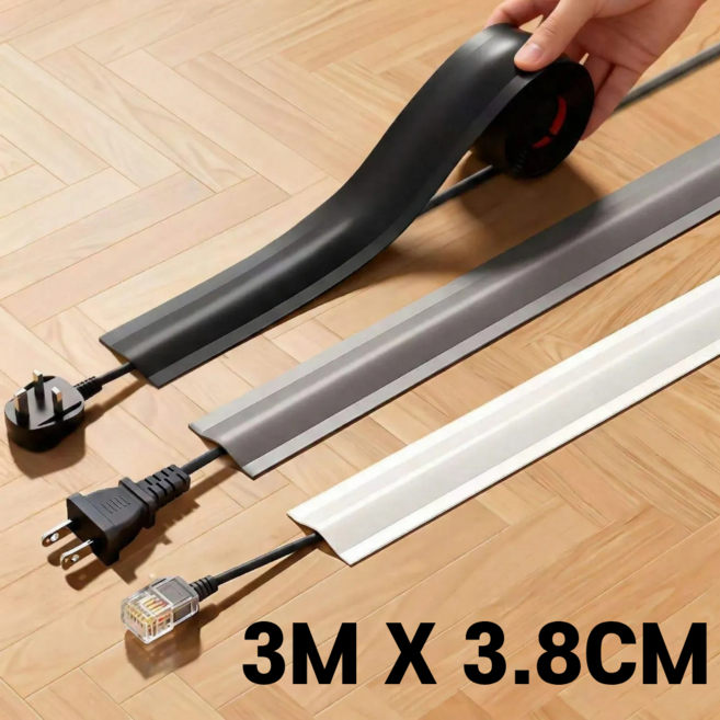 민지네 잘라쓰는 전선 몰딩 테이프, 화이트, 1개