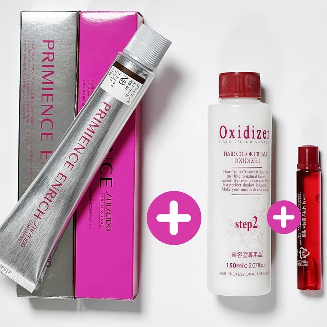 시세이도 염색약80g+6%산화제100ml 새치 멋내기 프리미언스, 내추럴 브라운 NB 4, 1개 - 쿠팡