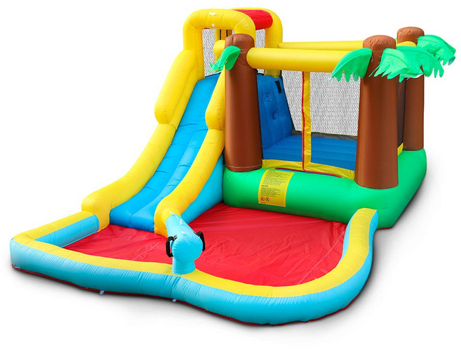 바운스브라더스 3118 야자수 워터 캐논 에어바운스, 1개