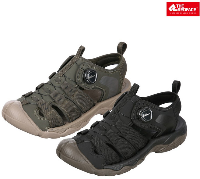 레드페이스 본사 봄 여름 하이킹 바캉스 트래킹 기능성 미끄럼방지 아웃솔 캐주얼 데일리 남성샌들 로그2오토맨샌들 RESMSDMBE101