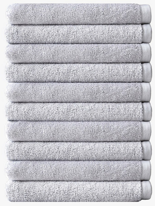 코튼랩 대나무섬유 호텔수건 뱀부타올 150g, 라이트그레이, 10개