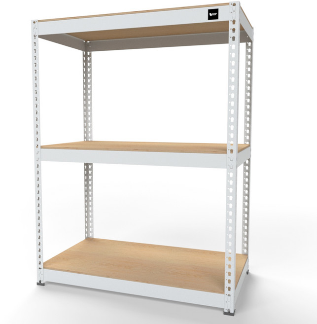 울트라랙 3단 일체형 기둥 철제선반 무볼트 조립식 앵글 선반 베란다 펜트리 선반장 가정용 창고용 수납 및 다용도, 아이보리, 900  500  2100, 1개