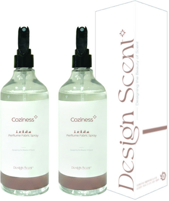디자인센트 섬유탈취제 코지네스 프레이 퍼퓸 패브릭 스프레이 섬유향수 패브릭 정전기방지, 2개, 500ml