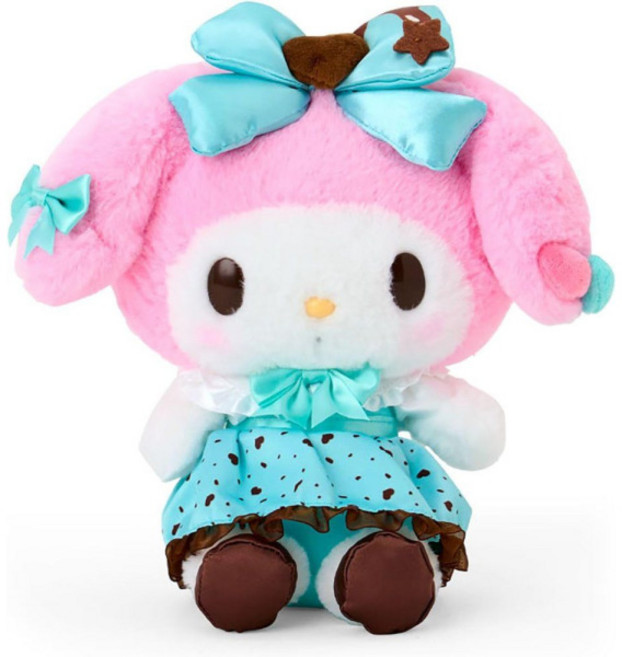 SANRIO 봉제인형 (초콜릿 민트) 마이 멜로디 폴리에스터 060895, 파우치 헬로 키티