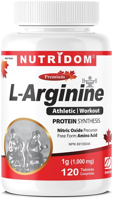 뉴트리돔 L-아르기닌 1000mg 120타블렛 L-Alginine 캐나다 직구, 1개, 120정 - 쿠팡