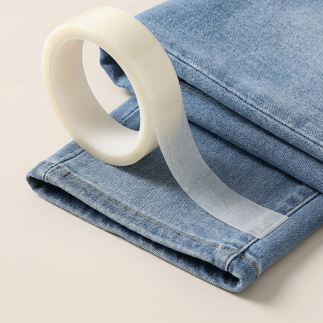 웨이븐 옷수선 테이프 바지끌림방지 접착식 셀프수선 옷고정 양면 부착형, 1개