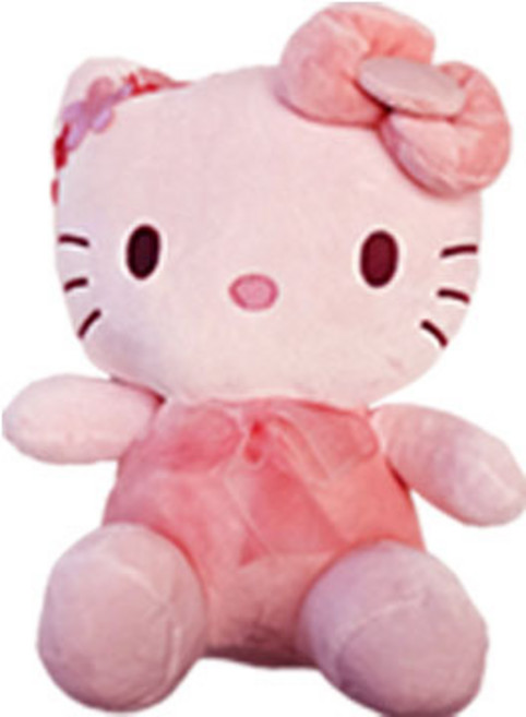 산리오인형 정품 시나모롤 마이멜로디 쿠로미 카카오프렌즈인형 라이언 어피치 중형 봉제 인형 생일 입학 졸업 기념일 꽃다발, 28cm, 1개, (무/배)산리오중형인형(플라워 키티-핑크)