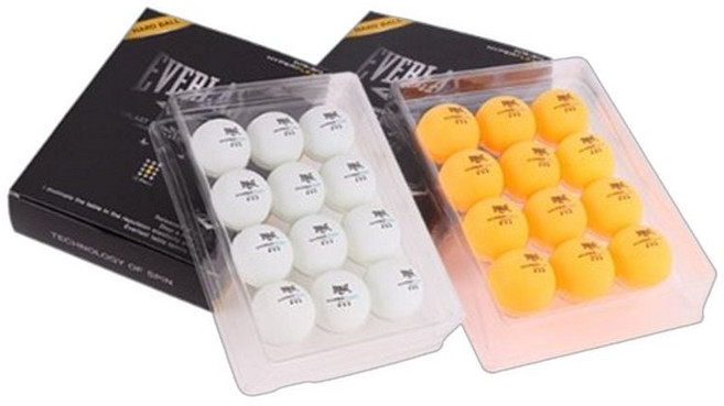 컬러 색깔 선수용 시합용 경기용 탁구공 3성 12입 경기용탁구공 색깔탁구공 선수용탁구공, 화이트, 1개