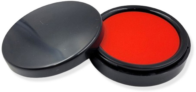 빠른 건조 깔끔하고 선명한 도장 인주 스탬프 학교 사무용 레드, 1개