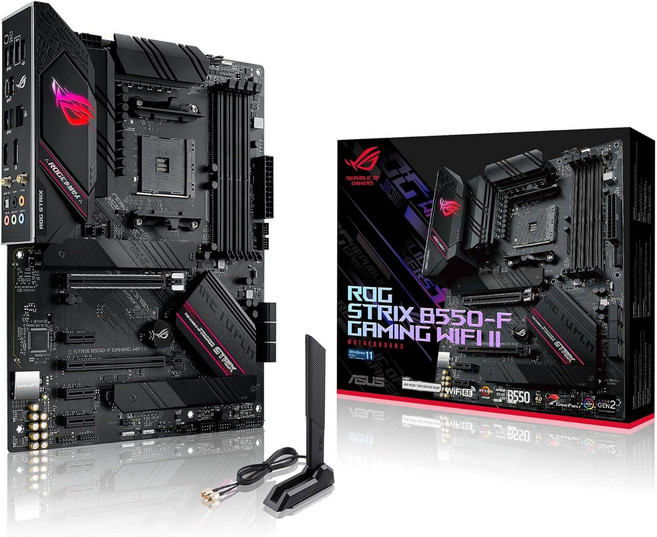 Asus ROG Strix B550-F 게이밍 WiFi II AMD AM4(3세대 Ryzen) ATX 마더보드, ROG STRIX B550-A 게이밍