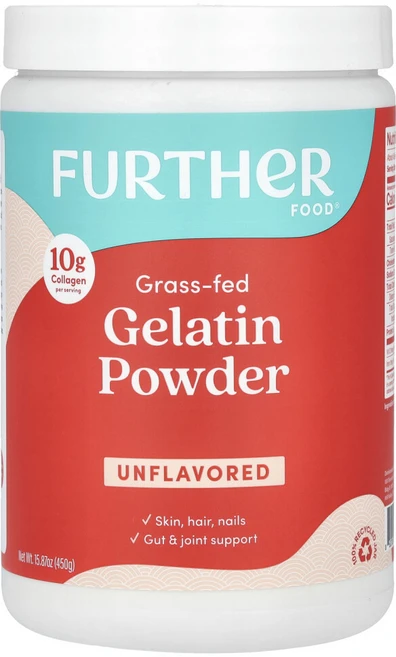 퍼더푸드 프리미엄 젤라틴 분말 무맛 450g(16oz), FUF00263, 450g, 1개 - 쿠팡