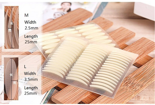 큰 눈 메이크업 눈꺼풀 스티커 이중 눈꺼풀 테이프 접기 자기 접착 스티커 / 메이크업 베이지 보이지 않는 도구 240 개/600 개, {"색상":"240Pcs 2.5mmx25mm"}