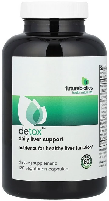 퓨처바이오틱스 Futurebiotics Detox™ 매일 간 지원 베지 캡슐 120정123285원산지:기타, 1개 - 쿠팡