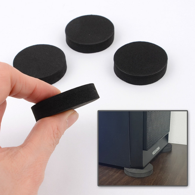 심플 디자인 두꺼운 미끄럼 진동방지 받침 패드, 8개