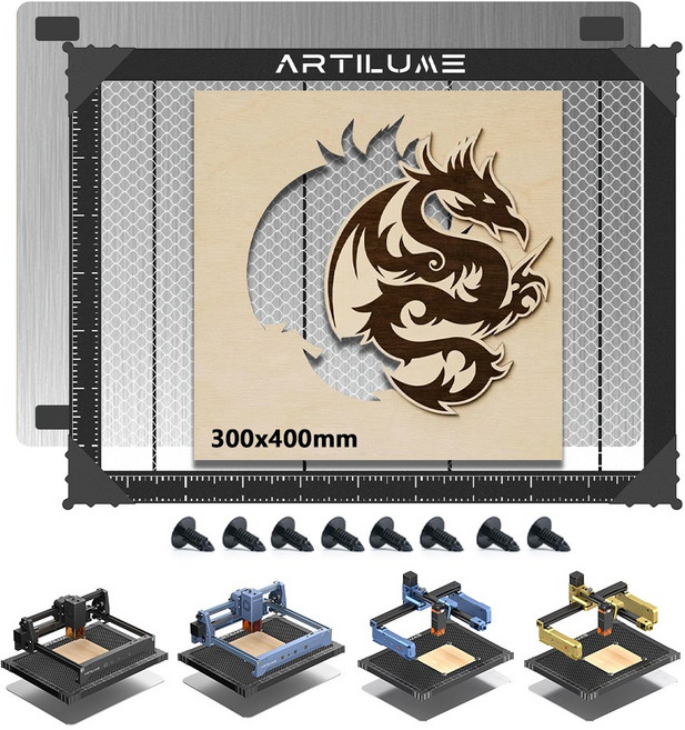 ARTILUME 레이저 벌집판 바닥판 각인기 조각기 컷팅기 작업 받침대 허니콤베드 30*40cm, 1개