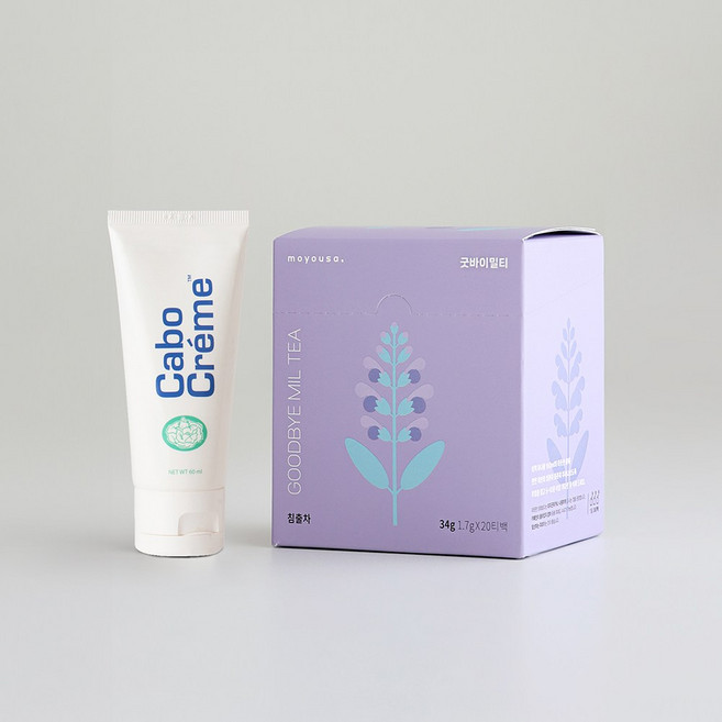 카보크림 60ml + 굿바이밀티(20T), 1세트