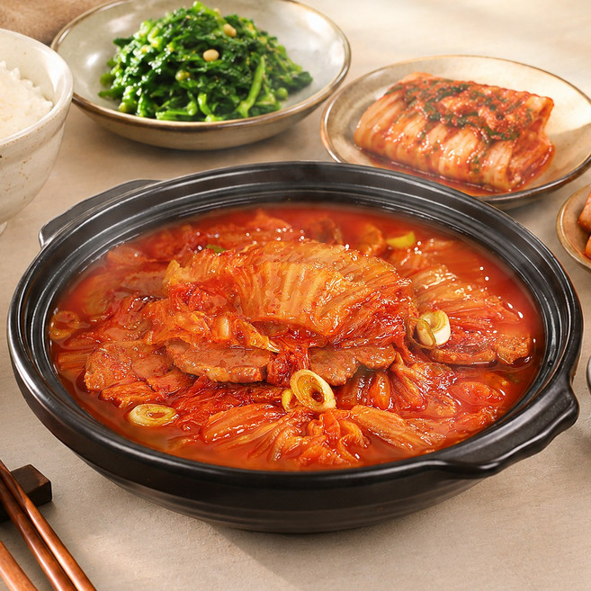 셰프애찬 저온숙성으로 깊고 진한 묵은지 돼지고기 김치찌개, 3개, 500g