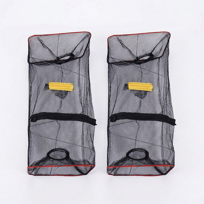 제로앤나인 계곡 민물 낚시 사각통발 물고기 그물망 2개, 그린