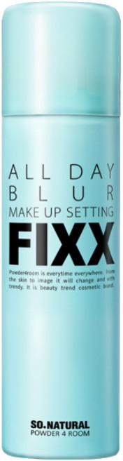 SO.NATURAL All Day Blur Makeup Setting FIX定妝噴霧 持久定妝控油保濕 隱形毛孔柔焦美顏, 1個, 75ml