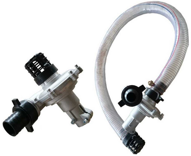 부착형 예초기 양수기 헤드 펌프 워터 배수 고출력, 도구 나사 액세서리가 포함된 26튜브 5mm, 1개