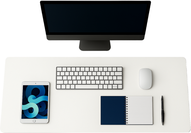 원그리드 가죽 데스크매트 책상 논슬립 와이드 대형 마우스 방수 장패드, 아이보리