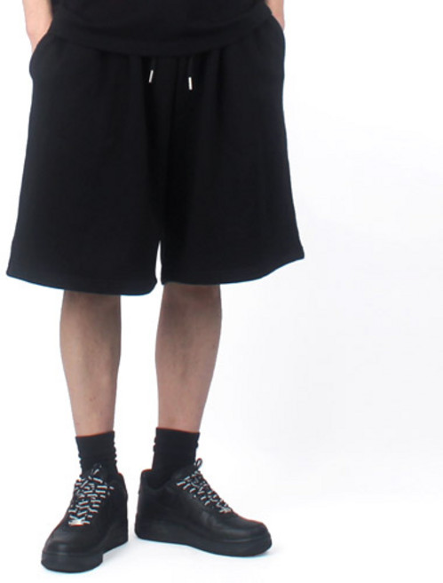 간쓰리 GP0407 국내생산 반바지 버뮤다 원턱 와이드 숏츠