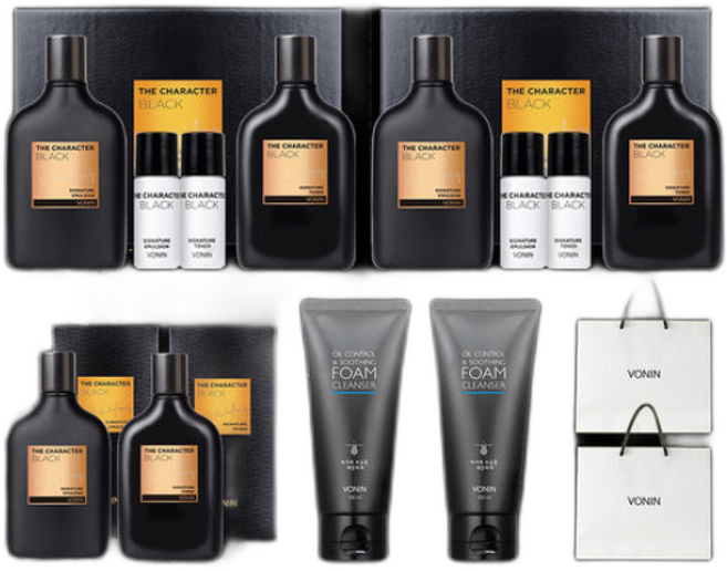 보닌 더캐릭터블랙 기초세트(+폼클렌징2), 3세트