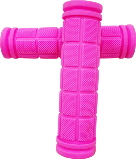 글로리존 자전거 고무 그립 손잡이, 핑크색, 2개