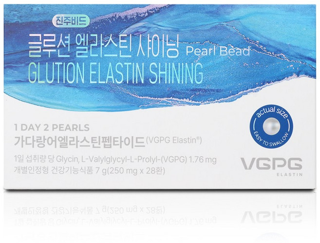 국내유일! 수퍼라카 글루션 엘라스틴 샤이닝 진주환, 1박스, 28정