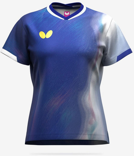 나비 버터플라이 여성 탁구복 셔츠 인피리아 47239 게임 유니폼 2025 SS