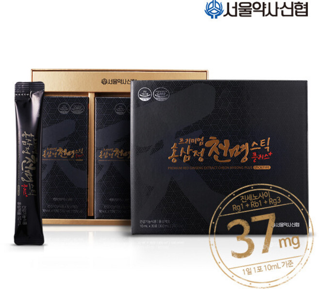 프리미엄 홍삼정 천명 플러스 30포 3세트(쇼핑백포함), 30회분, 3세트