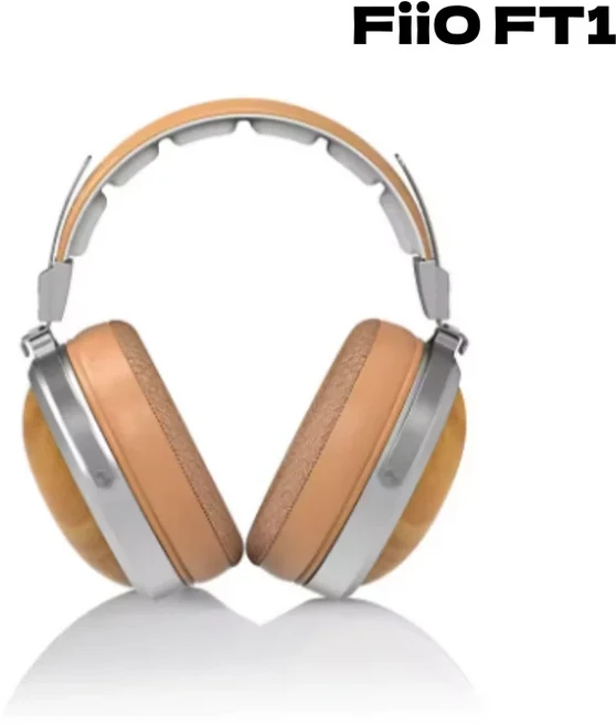 FiiO FT1 폐쇄형 오버이어 헤드폰 60mm 다이나믹 드라이버 고해상도 오디오 유선 아메리칸 블랙 우드 컵, 01 Beechwood