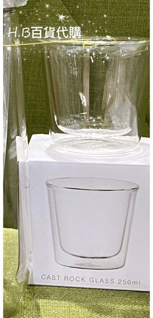 KINTO LUCE冷泡茶壺 1L, CAST雙層玻璃杯250ml, 1個