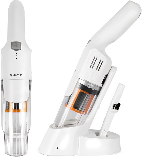 넥소버 핸디 무선 청소기 소형 미니청소기 NXV-101A, 화이트