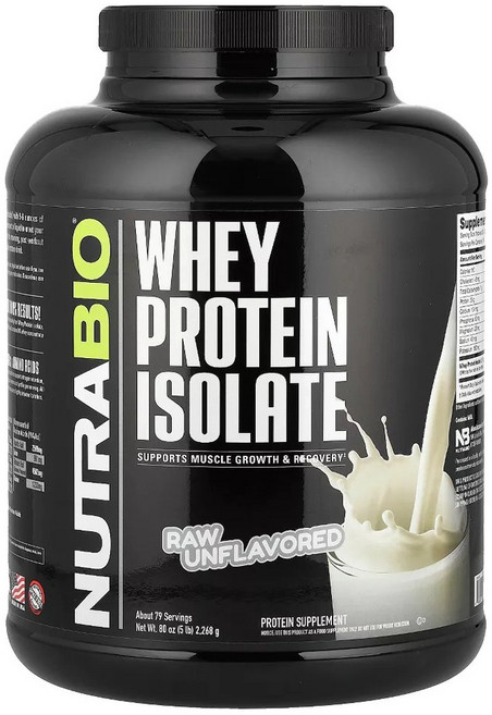 Nutrabio 分離乳清蛋白, 1個, 2268g