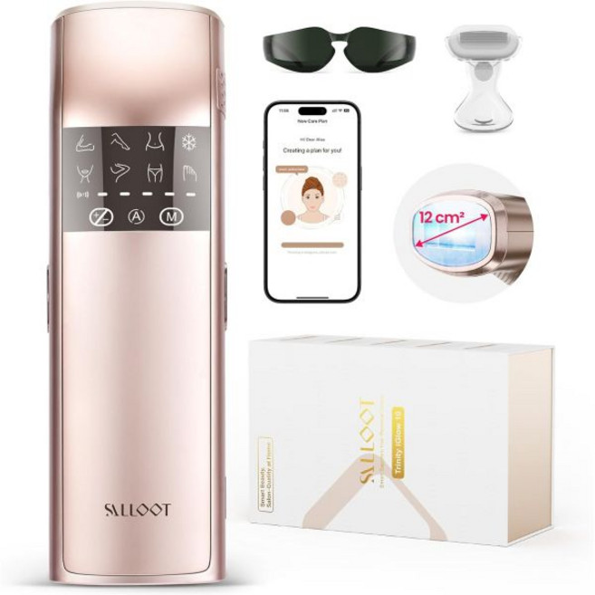 레이저 제모 25줄 에너지 트리플 펄스 PL 제모기 여성용 12cm² 쾌적 사파이어 37°F 아이스 쿨링 접촉 겨드랑이 다리 팔 비키니 라인, 레이저 제모 25줄 에너지 트리플 펄스 PL 제모기 여