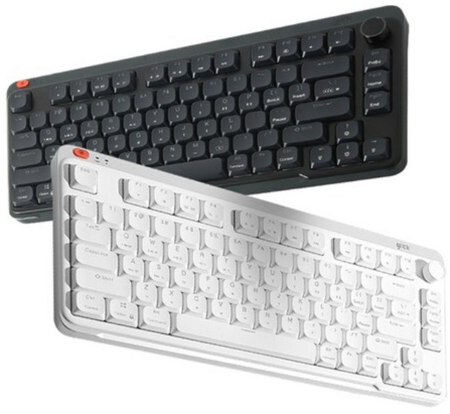 지클릭커 카일 SPK80 로우프로파일 풀윤활 무선 블루투스 기계식 키보드, Black