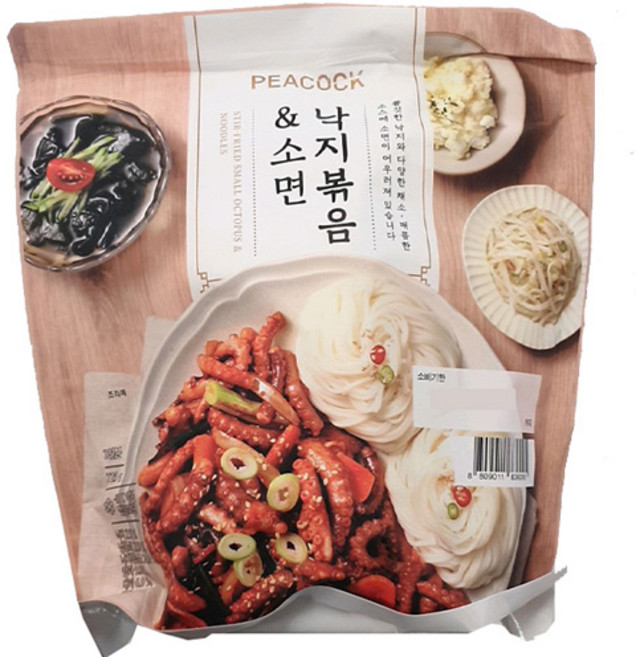 피코크 낙지볶음 앤 소면, 1개, 725g