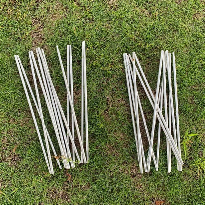 교체 텐트 폴 8mm 알루미늄 로드 3.6m 수리 액세서리야외 캠핑 프레임, 4.4meters 2 pieces, 1개