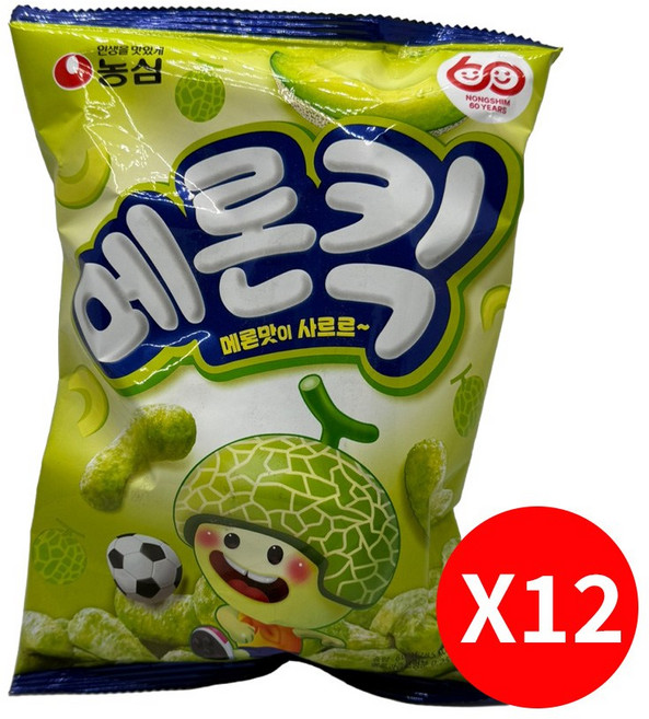 농심 메론킥 60g x 12개