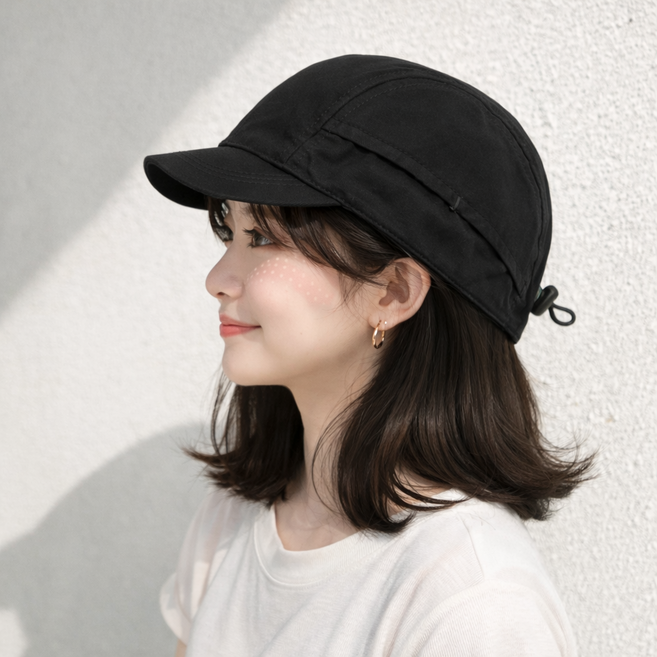 남녀공용 나일론 초경량 스트링 볼캡 모자