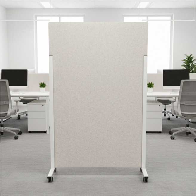 사무실파티션 사무용 파티션 책상 칸막이 회사 이동식 높이조절 가림막 공간분리 인테리어, 베이지(15mm)