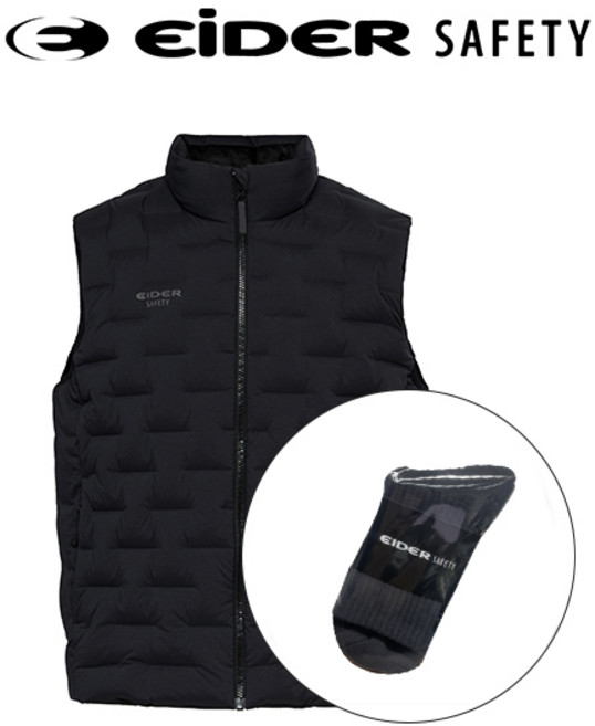 아이더세이프티 신제품 가볍고 따뜻한 시그니처 다운 발열베스트 방한 패딩 겨울 동계 조끼