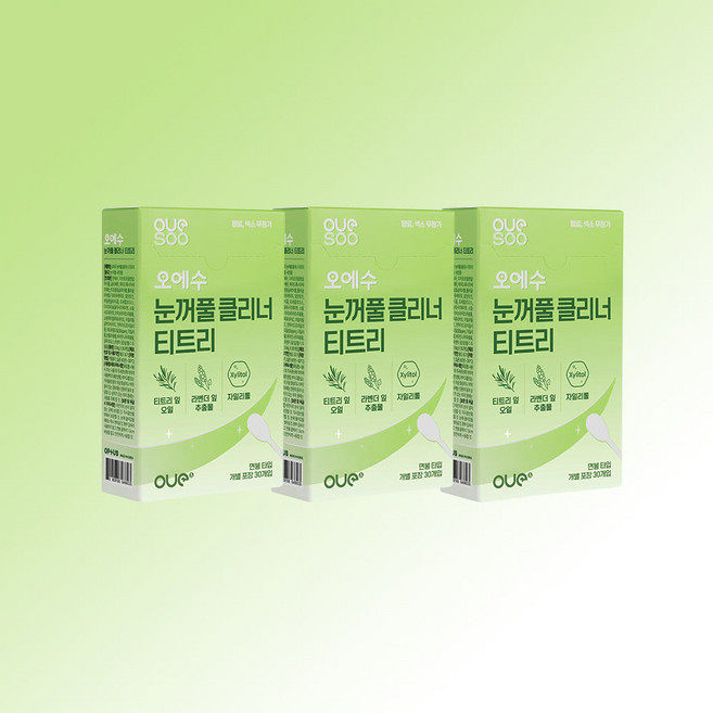 오에수 눈꺼풀 클리너 티트리 30개입, 3박스