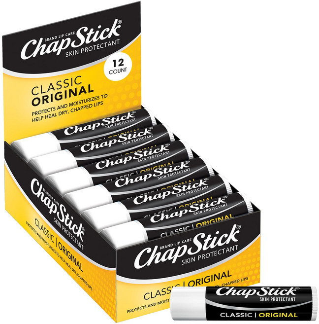 ChapStick 챕스틱 클래식 오리지널 립밤 12개입