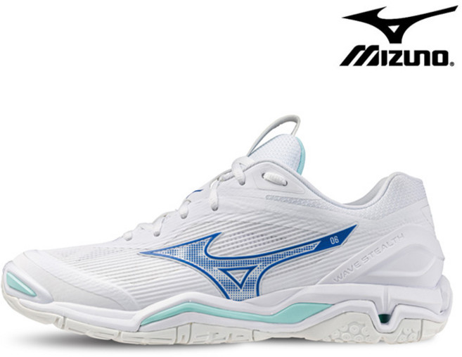 미즈노 운동화 웨이브 스텔스6 스카이블루 X1GA243151 남녀공용 배드민턴화 오남스포츠