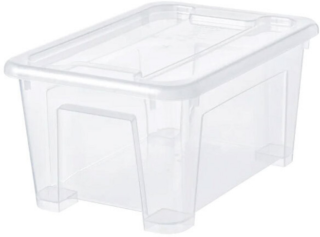 IKEA 이케아 SAMLA 수납 박스, 투명, 1개